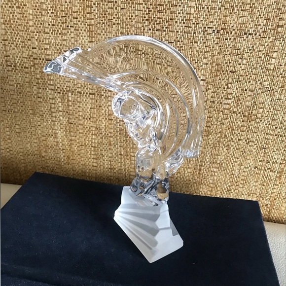 New Clear Glass Figurine “Golf Player”H 10.5” W 6 3/4”.Excellent Condition - Picture 11 of 12